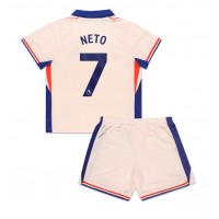 Camiseta Chelsea Pedro Neto #7 Visitante Equipación para niños 2024-25 manga corta (+ pantalones cortos)